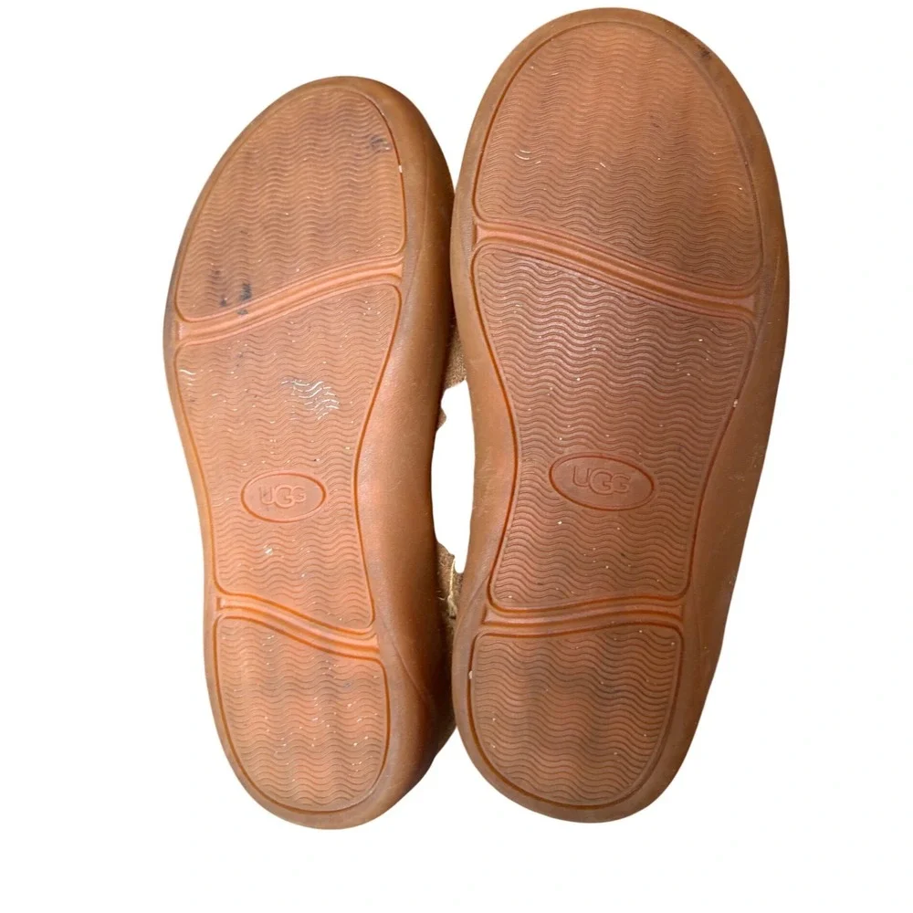 UGG Kids Keelan Suede Ankle Boots‎ Chestnut Tan Zipper 1120955T Size 10 Toddler
